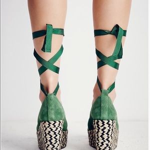 Free People Wedge Espadrilles Sz 37 (7)